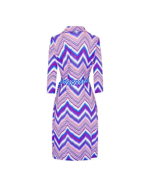 Beatrice von Tresckow Purple Pulse Wrap Dress