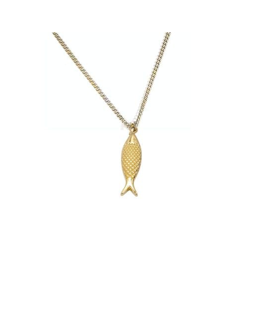 Rachel Nathan Metallic Little Fish Necklace