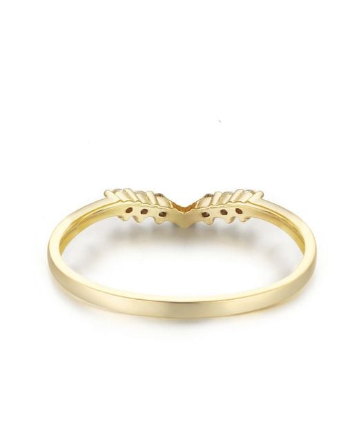 Azura Jewelry New York Metallic Hearty Heart Stacking Band Vermeil