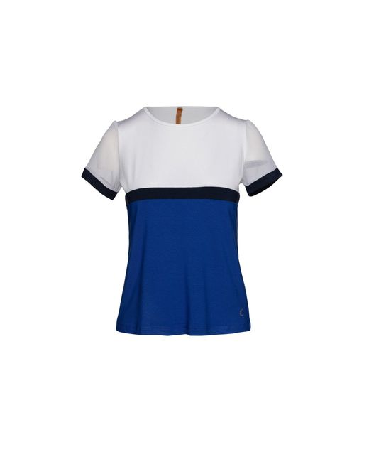 Conquista Blue Contrast Colour Short Sleeve Tee