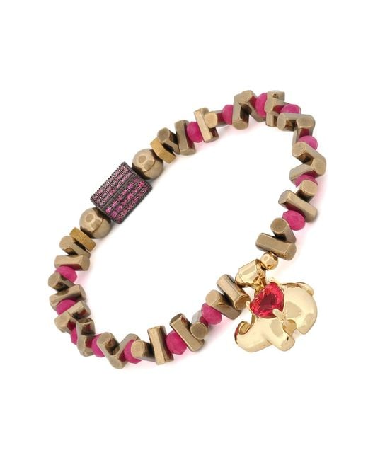 Ebru Jewelry Red Guardian Love Ruby Heart & Elephant Bracelet