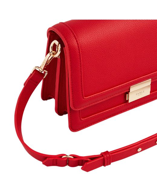 Fable England Red Kate Foldover Bag