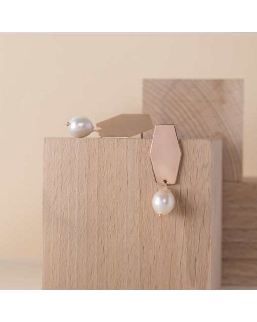Silver Moon Pink Rose Sterling & Pearl Earrings – Infinity