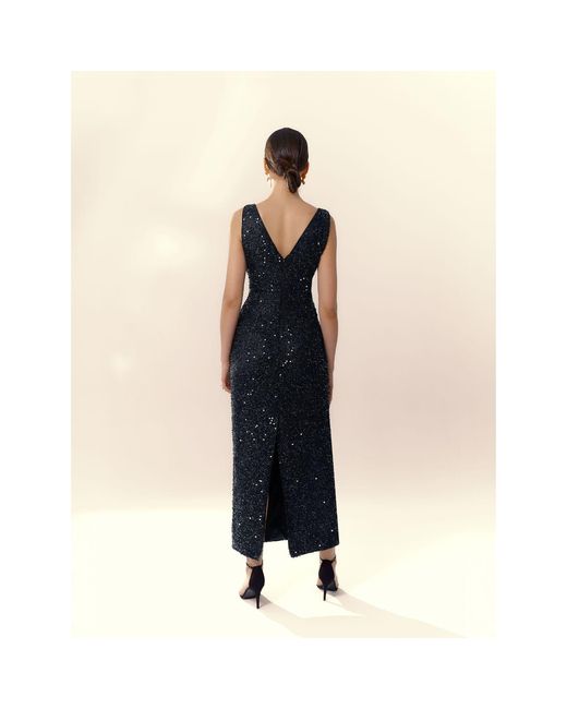 Elsava Black Nox Sequin Dress