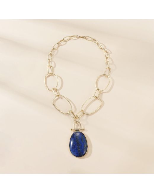 Rare Matters Jewelry Blue Lapis Pendant Necklace