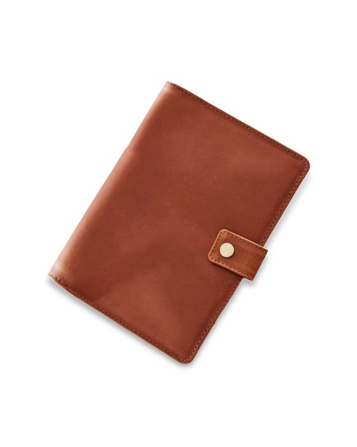 VIDA VIDA Brown Multi Passport Leather Travel Wallet