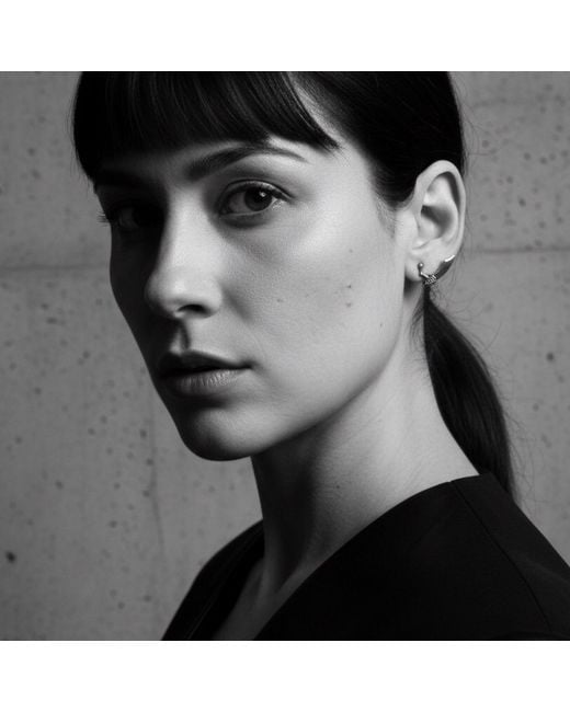 Tg-Jewellery by Tamara Gervasio White Single Arm Skull Dagger Stud Earring