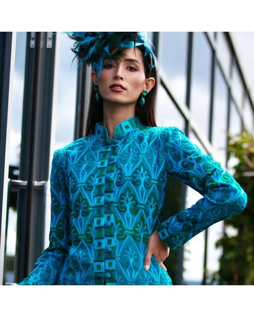 Beatrice von Tresckow Blue Mystique Embroidered Jacket