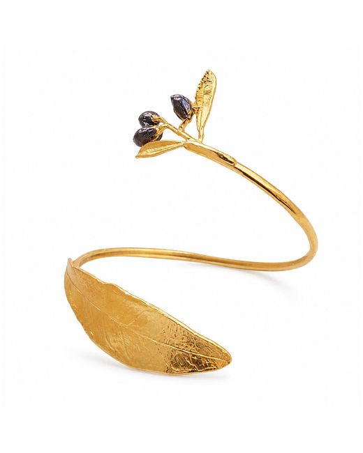 Mother Nature Jewelry Metallic Leaf Bracelet, Handmade Statement Cuff