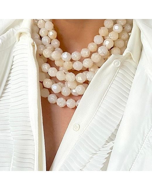 Fairchild Baldwin Natural Neutrals Bella Stone Champagne Necklace