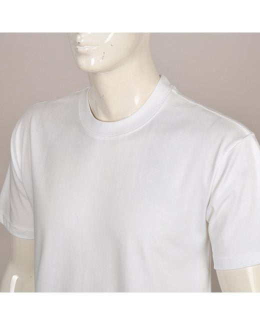 DAVID WEJ White Marco Cotton Crew Neck for men