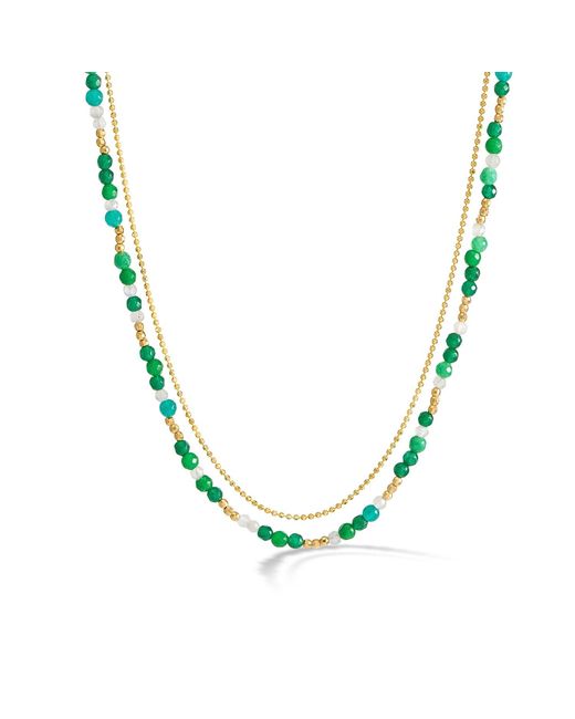 Dower & Hall Metallic Evergreen Orissa Necklace