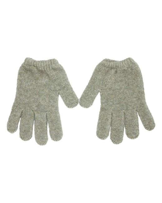 Maison Bogomil Green Short Knit Gloves