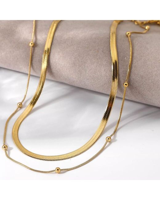 Elk & Bloom Metallic Dainty Chain Choker