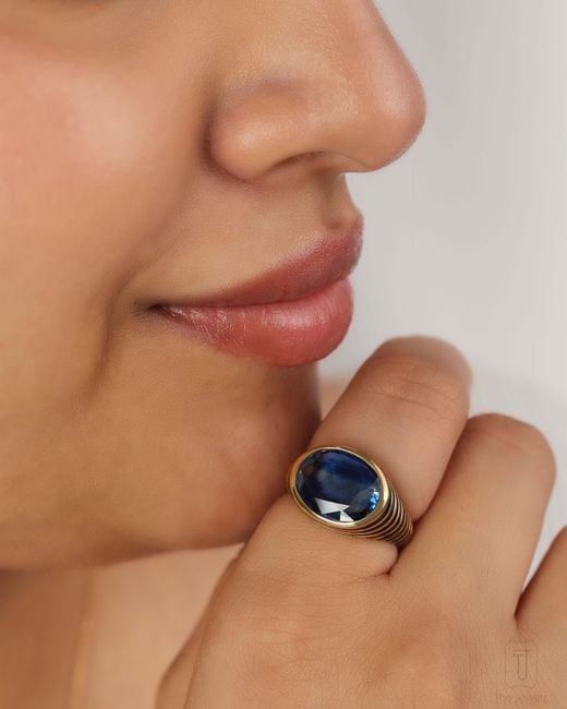 The Jewelz Blue Imperial Gemstone Ring