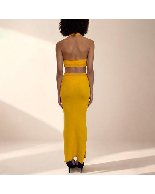 Gajú Yellow Dune Skirt