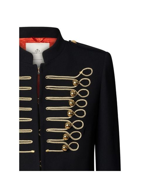 The Extreme Collection Black Blazer With Hussar Embroidery