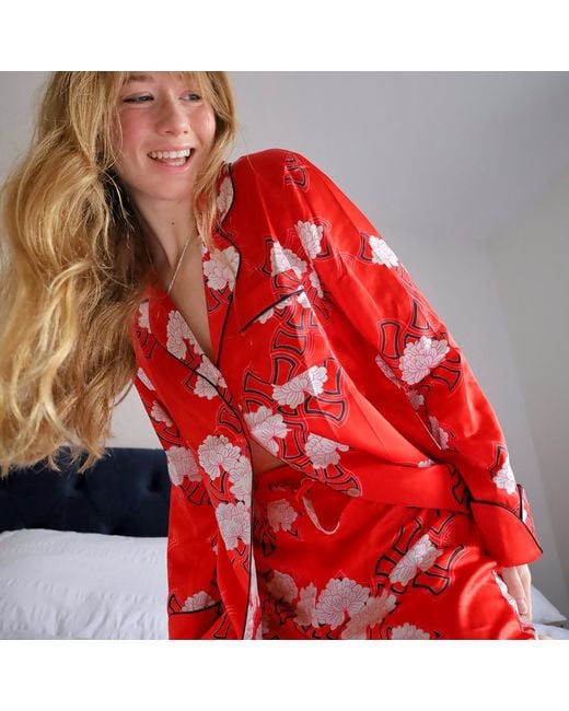 Emma Wallace Red Rouge Pyjama Set