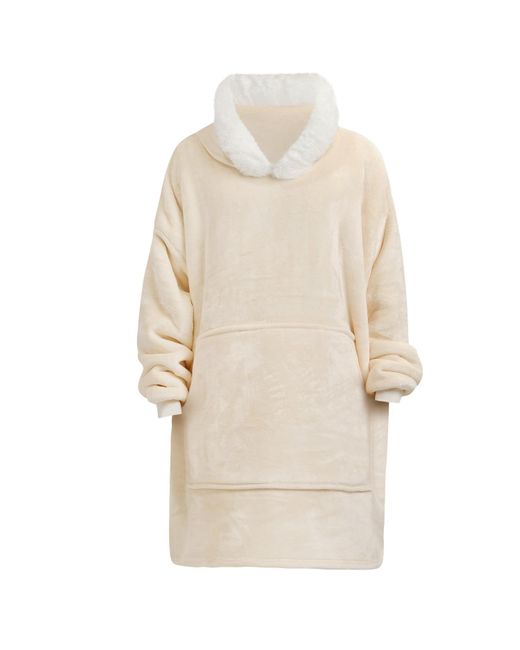 Ony Natural Neutrals Furlined Hoodie Blanket for men