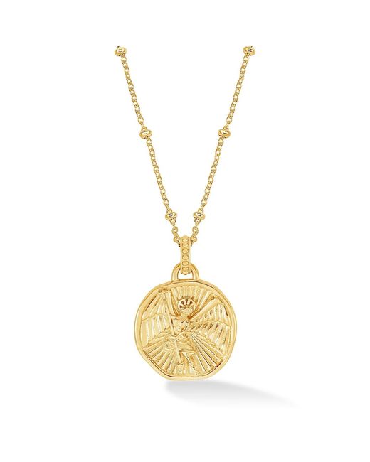 Dower & Hall Metallic St. Michael Talisman Necklace