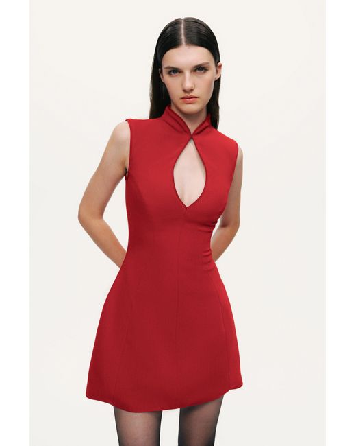 open lace back dress Nocturne Cape Dress main image 0