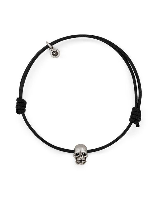 Snake Bones Black Skull Bracelet for men