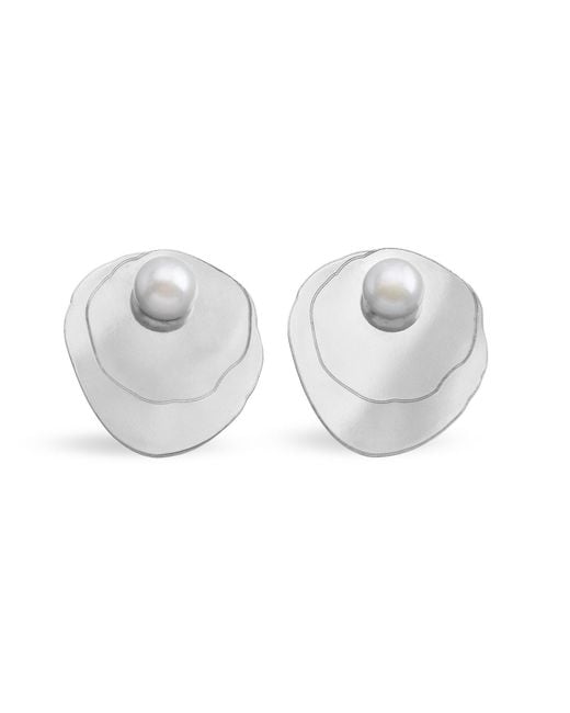 Silver Moon Metallic Pearl Sterling Earrings – Genesis