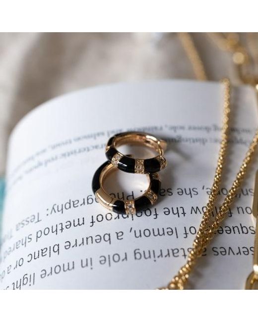 Leeada Jewelry Metallic Lamill Huggies