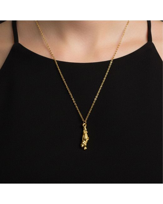 Moca Jewellery Metallic Drop Necklace