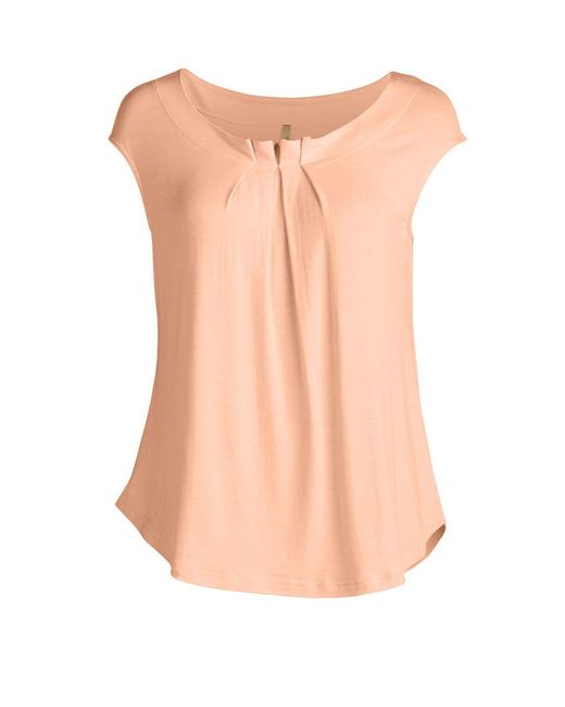 Conquista Pink Pleat Detail Top