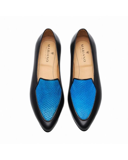 Mariano Shoes Blue Alqueva Loafers