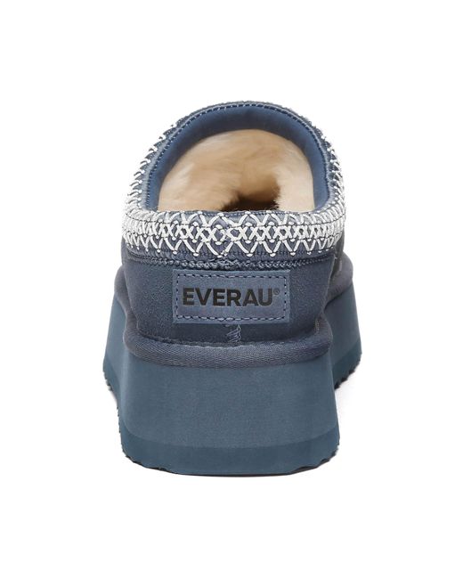 EverAu Australia Blue Wonga Leather Slippers