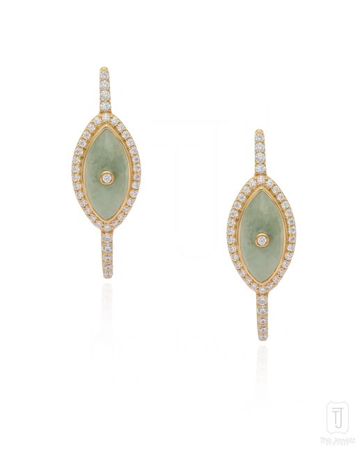 The Jewelz Metallic Aventurine Hoop Earrings