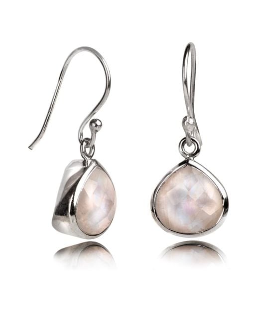 The Jewellery Store London Multicolor Pear-Shaped Monstone Earrings