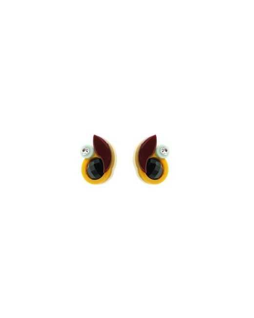 Gissa Bicalho Green Acrylic Handmade Earring Xs Petunia Pale