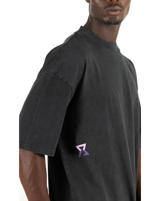 Achilles and the Tortoise Blue Pattern Tee Stone for men