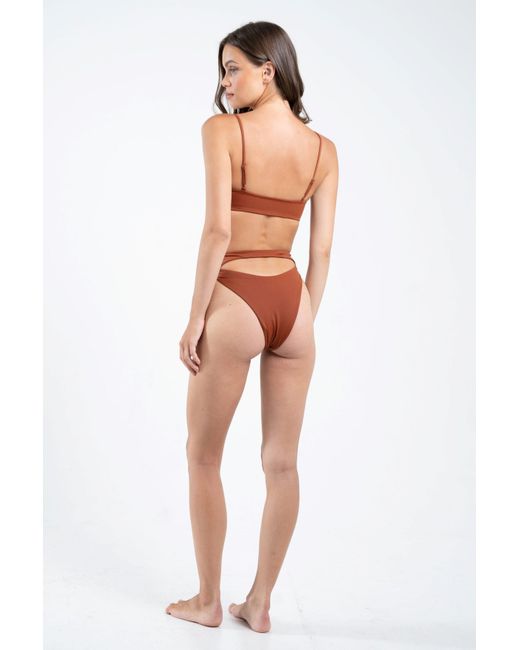 Sunsitiva White Malta Upf Bikini Bottom