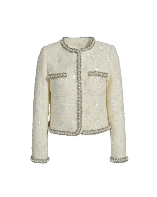 Hortons England White Pearl Embellished Jacket