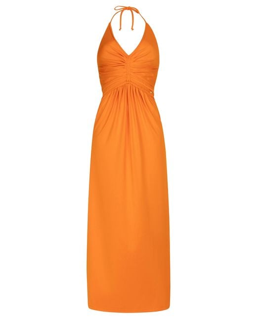 Chic by Lirette Orange Halter Dress Natural