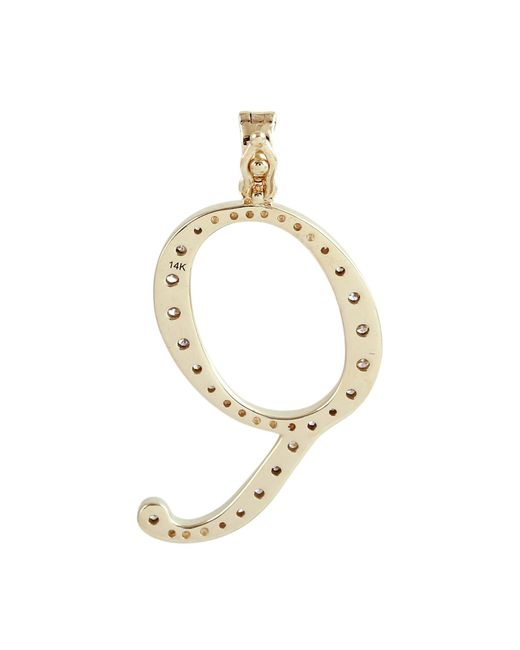 Artisan Metallic Diamond Initial “Q” Pendant