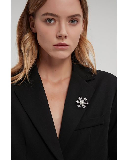 Classicharms White Pavé & Pearl Snowflake Multi Way Brooch Pendant