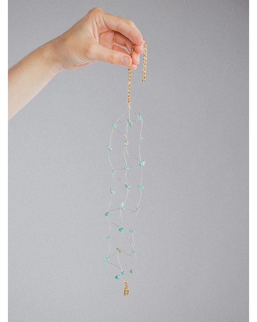 Laine Studio Blue Choker Turquesa