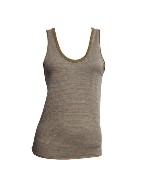 Maria Aristidou Brown Neutrals Arely Tank Top