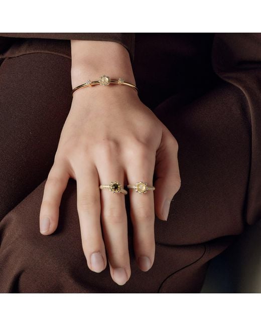 Freqnc Atelier Metallic Eight Petals Ring