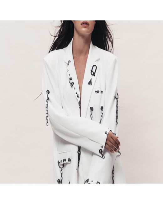 Vazaf White Signature Blazer