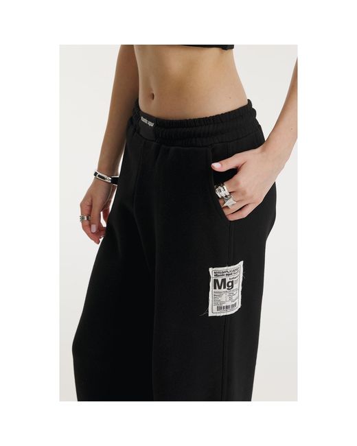 mysimplicated Black Offset Sweatpants W