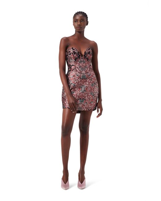 Noushella Red Cora Strapless Dress