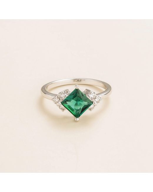 Juvetti Green Amore Ring Emerald & Diamond