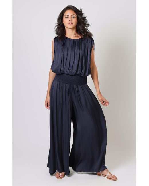 Traffic People Blue Any Moment Now Falls Sleeveless Top