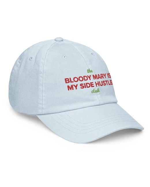 Anchor and Crew Blue Pastel Bloody Mary Is My Side Hustle Club Chino Embroidered Cap